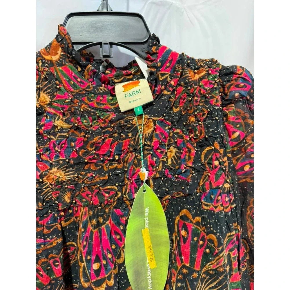 Farm Rio Butterfly Sky Midi Dress‎ - Size Small - NWT
